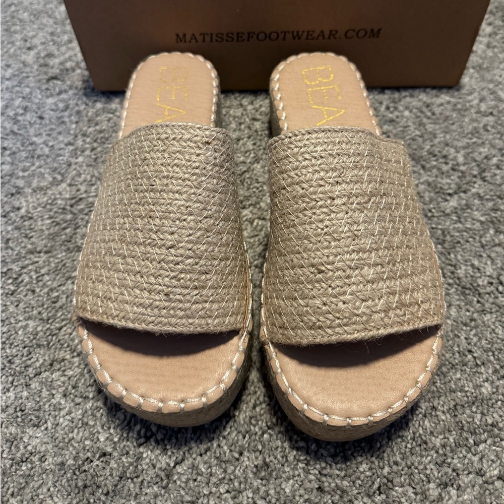 Raffia Platform Sandal - image 2